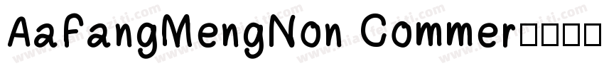 AaFangMengNon Commer字体转换